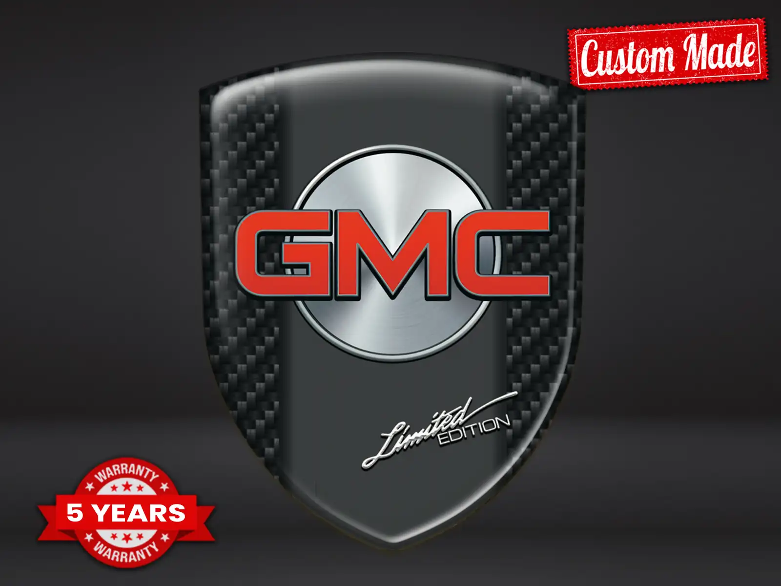 GMC Heckscheibensticker Stilvoll Stabil Exklusiv Auto